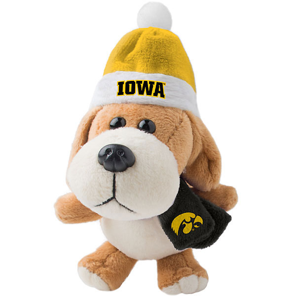 Iowa Hawkeyes Plush Dog Ornament