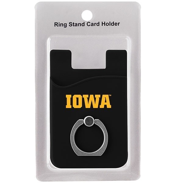Iowa Hawkeyes Silicone Ring Stand Card Holder