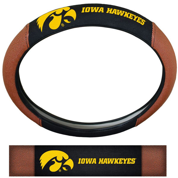 Iowa Hawkeyes Pigskin Steering Wheel Cover