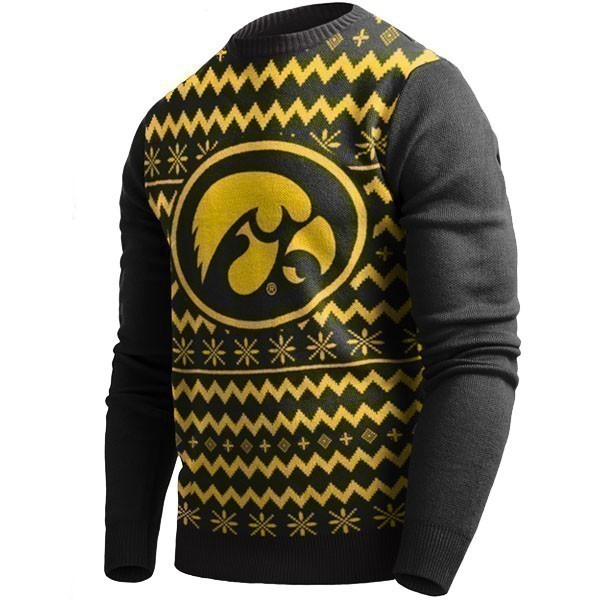 Iowa Hawkeyes Holiday Big Logo Sweater