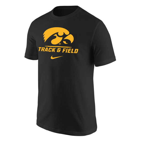 Iowa Hawkeyes Track & Field Logo Tee
