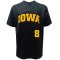 Iowa Hawkeyes Baseball Brosius Black #8 Jersey