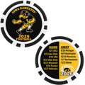 Iowa Hawkeyes 2026 Football Schedule Poker Chip