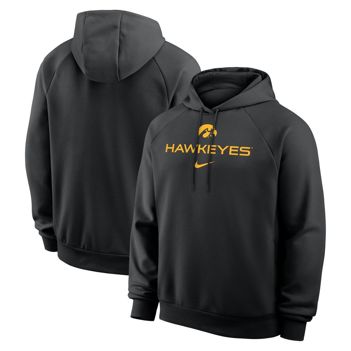 Iowa Hawkeyes Men's Nike Dri-FIT Primary Pullover Hoodie