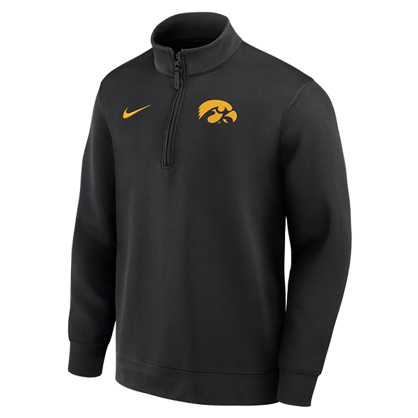 Nike Iowa Hawkeyes Coaches Dri-FIT Half-Zip Pullover