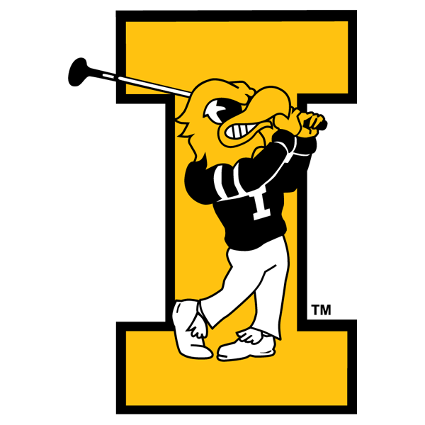 IOWA GOLF 3X2 DECAL