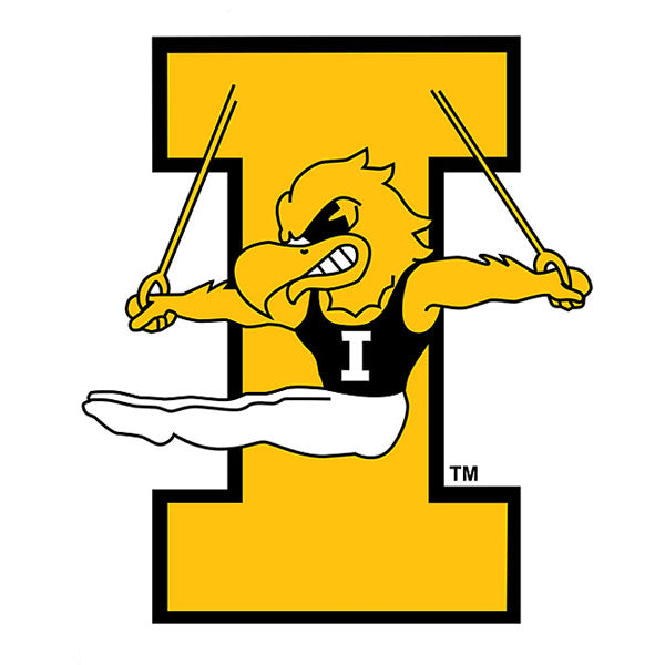 IOWA GYMNASTICS 3X2 DECAL