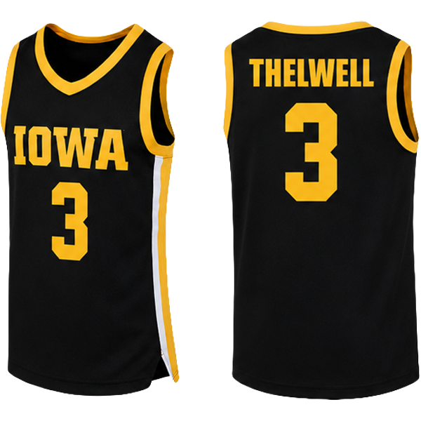 Iowa Hawkeyes Youth Basketball Player Jersey