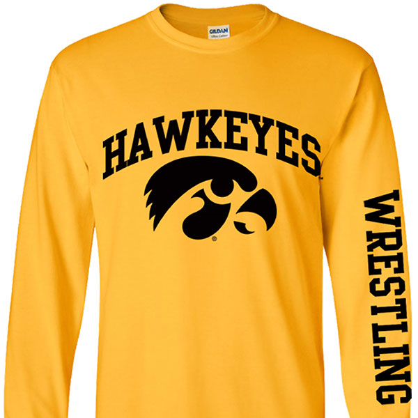 Iowa Hawkeyes Wrestling Arch Logo Tee