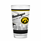 Iowa Hawkeyes Skyline Pint Glass