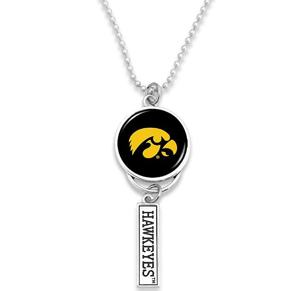 Iowa Hawkeyes Mirror Charm w/ Name Plate