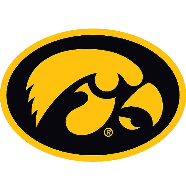 IOWA OVAL TIGERHAWK DECAL 3X2