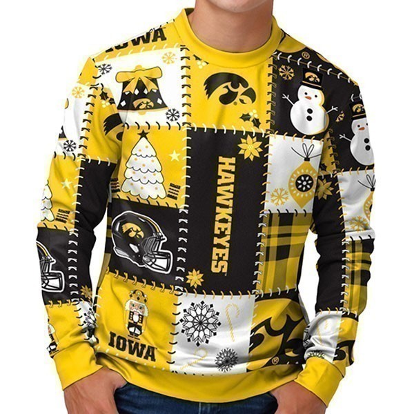 Iowa Hawkeyes Holiday Square Sweater