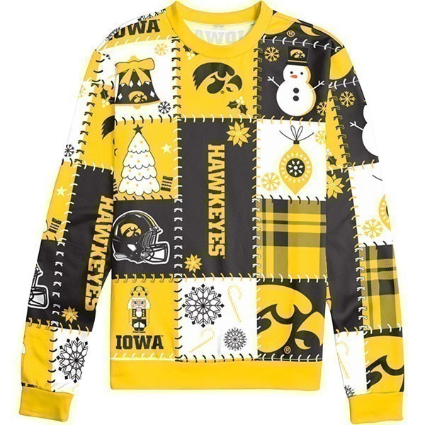 Iowa Hawkeyes Holiday Square Sweater