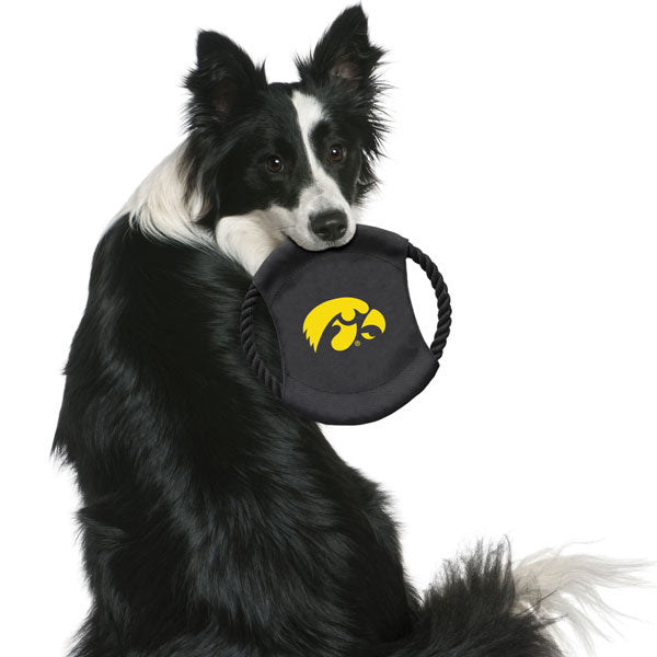 Iowa Hawkeyes Flying Disk Dog Toy