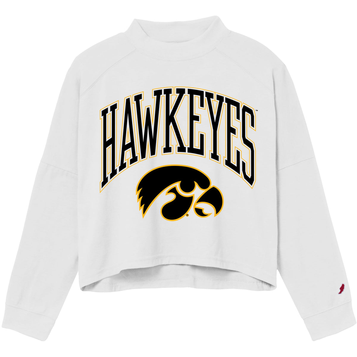 Iowa Hawkeyes Cropped Crew Sweatshirt