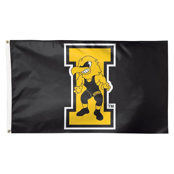 Iowa Hawkeyes Wrestling 3x5 Flag