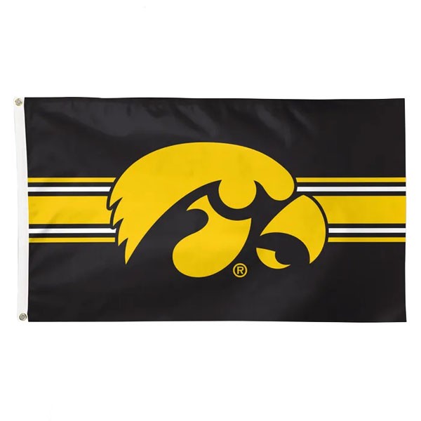 Iowa Hawkeyes 3' X 5' Jersey Stripe Flag