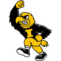 IOWA HAWKEYES SMALL HERKY MULTI 6X4 DECAL