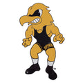 IOWA HAWKEYES WRESTLING HERKY 9" DECAL