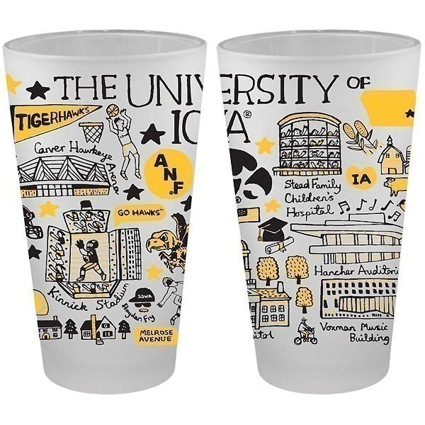 Iowa Hawkeyes Pint Glass