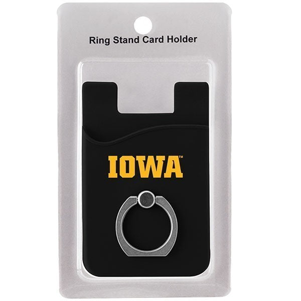 Iowa Hawkeyes Silicone Ring Stand Card Holder