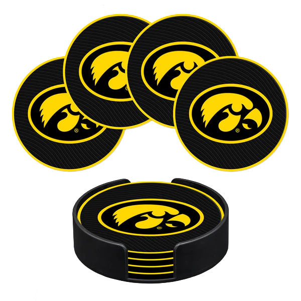 Iowa Hawkeyes 3D Molded Coaster Set