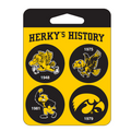 Iowa Hawkeyes 4 Pack Timeline Buttons