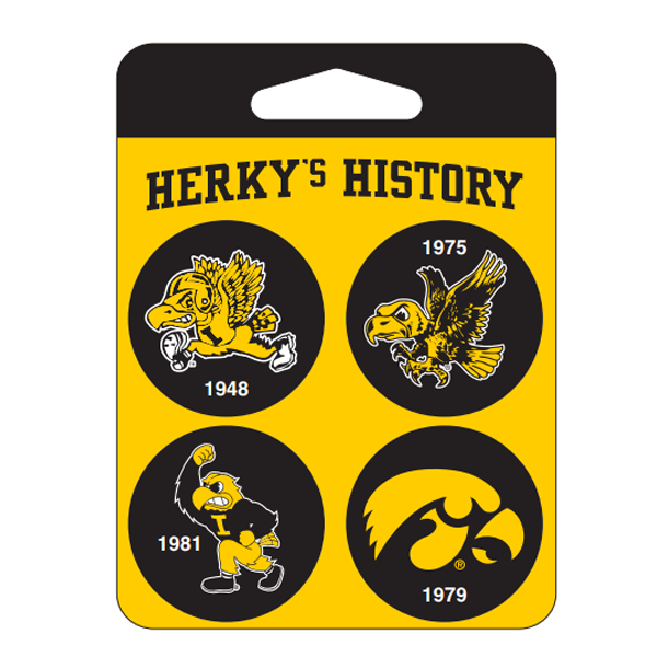 Iowa Hawkeyes 4 Pack Timeline Buttons