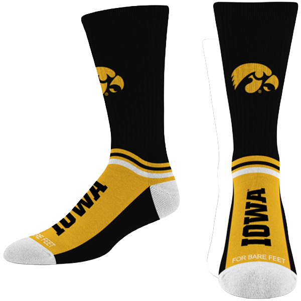 IOWA HAWKEYES TEAM SLOPE SOCKS