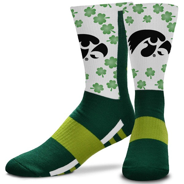Iowa Hawkeyes Youth Favorite Fortune Shamrock Socks