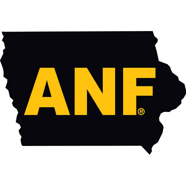 IOWA ANF STATE MAP DECAL