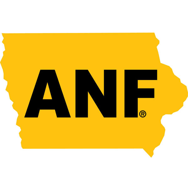 IOWA ANF STATE MAP DECAL 3X2