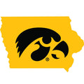 Iowa Hawkeyes Logo State Map Decal