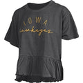 Iowa Hawkeyes Women's Ruffled Bottom Crop
