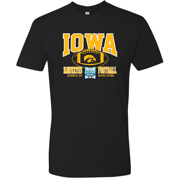 Iowa Hawkeyes Holiday Bowl Black Tee - Short Sleeve