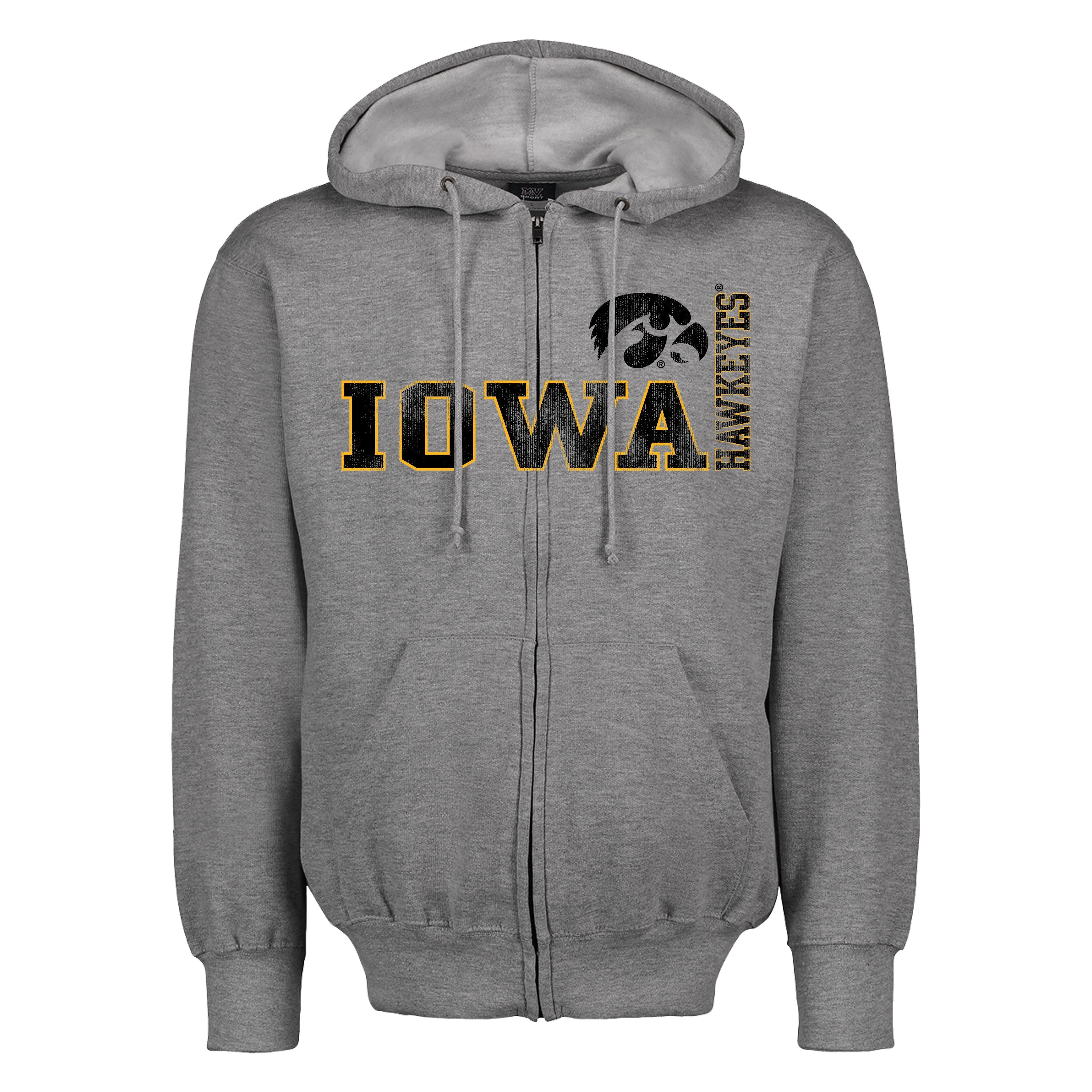 IOWA HAWKEYES FUNDAMENTAL FLEECE ZIP HOOD