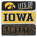 Iowa Hawkeyes Plank Wood Sign