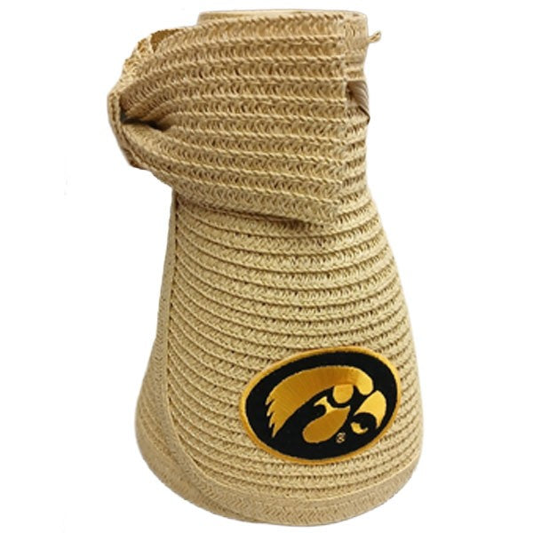 Iowa Hawkeyes Lucy Straw Roll Up Visor w/Bow