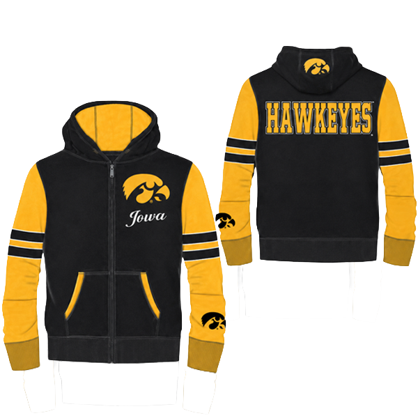 IOWA HAWKEYES KIDS STADIUM FULL ZIP HOOD