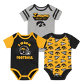 Iowa Hawkeyes Infant 3-Pack Bodysuit Set