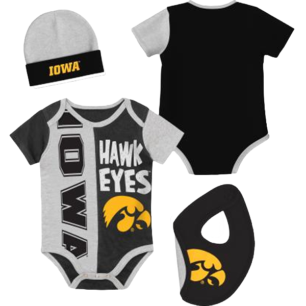Iowa Hawkeyes Infant 3-Piece Gift Set