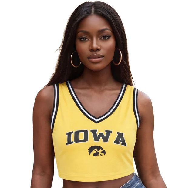Iowa Hawkeyes Women's Cropped Tank Top