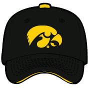 IOWA HAWKEYES ELEMENT 3D APEX HAT