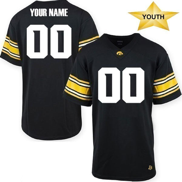 Iowa Hawkeyes Custom Youth Football Player Jersey