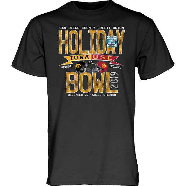 Iowa Hawkeyes Holiday Bowl Olive Branch Tee - Short Sleeve