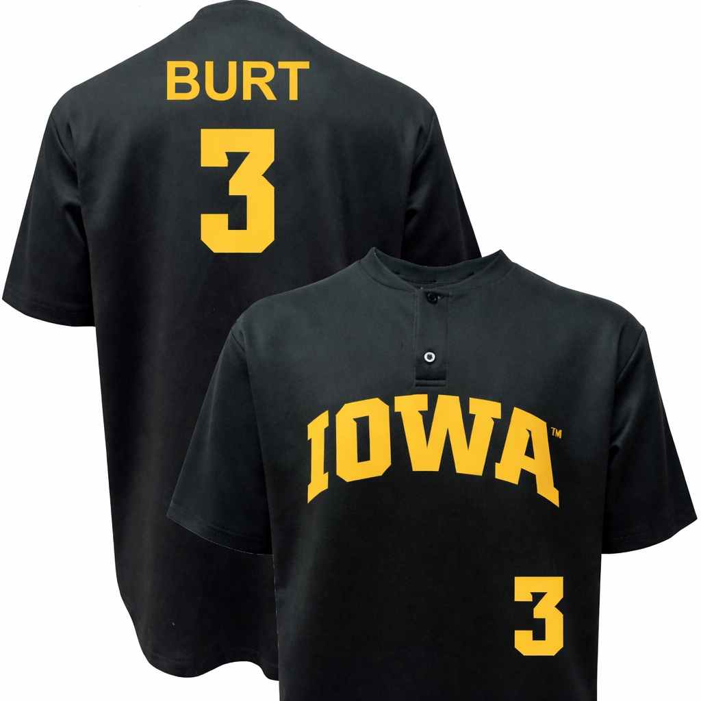 Iowa Hawkeyes Baseball Customized NIL Player Jersey