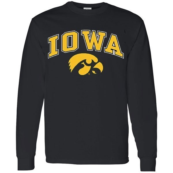 Iowa Hawkeyes Arch Logo Long Sleeve Tee