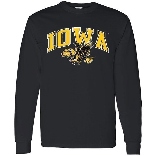 Iowa Hawkeyes Arch Logo Vintage Long Sleeve Tee