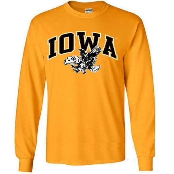 Iowa Hawkeyes Arch Logo Vintage Long Sleeve Tee